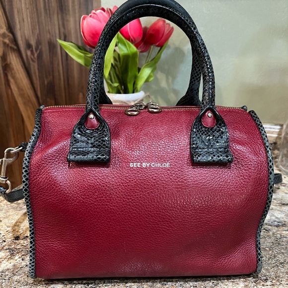 See By Chloe Handbags - See By Chloe Leather Bowling Bag